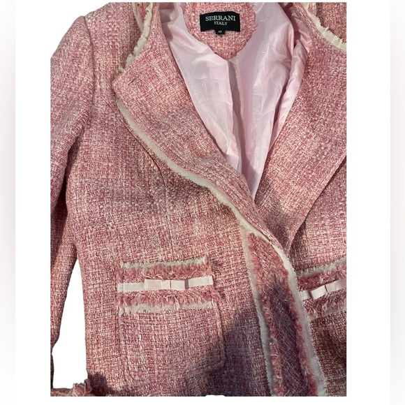 Serrani Italy Super Cute Pink Skirt Suit Set - Picture 7 of 8